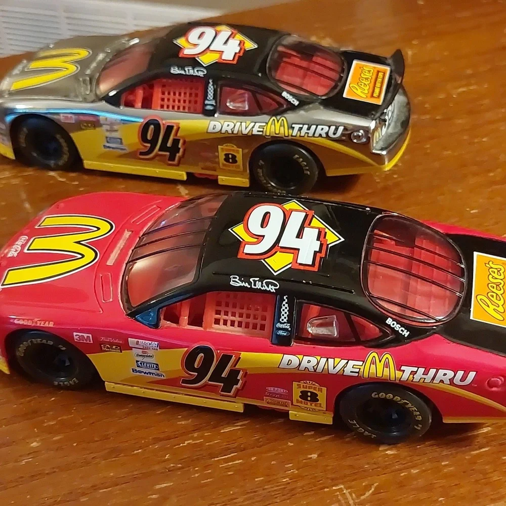 A set of 2(qty) McDonalds #94 1:24 die-cast Nascar Race cars - Picture 5 of 7